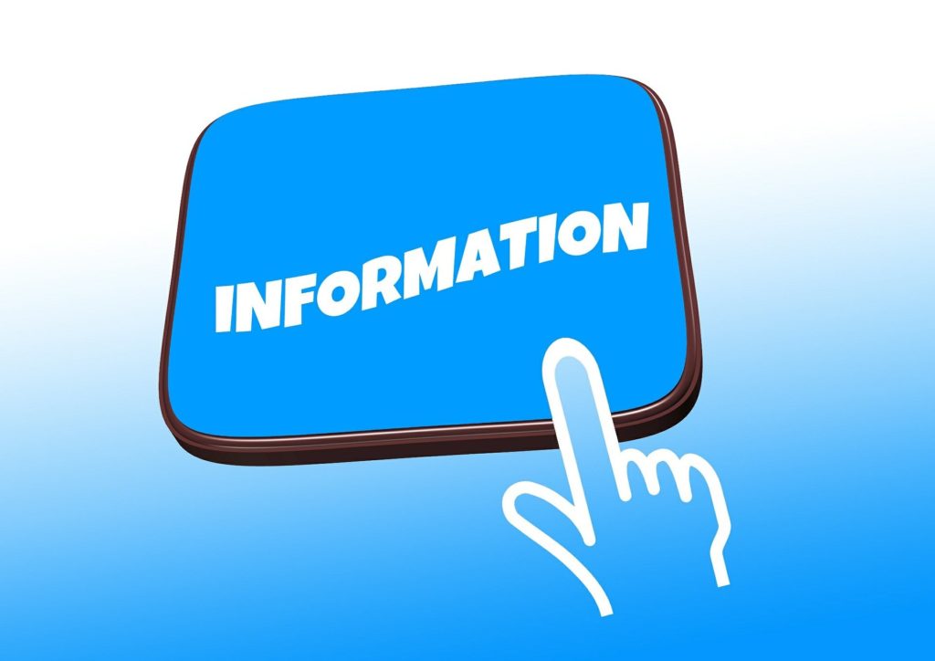 panneau information