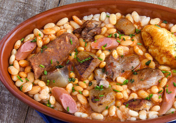 Cassoulet stew typical of southern France